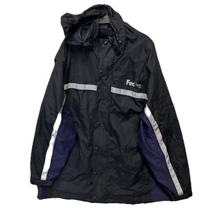 FedEx Stan Herman VF Imagewear Reflective Rain Coat Windbreaker 3XL Loose Fit